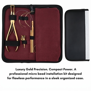 Kit Profesional de Herramientas para Extensiones de Cabello de Acero Inoxidable Microlink: Alicates Quita Cuentas, Herramienta de Gancho, Enhebrador de Alambre y Peine de Cola - Product Image 3