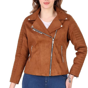 Chaqueta de Cuero de Gamuza para Mujer, Acabado Suave de Lujo, Ropa de Invierno, Corte Moderno, Abrigo de Moda, Personalizado, OEM, Venta al Por Mayor - Product Image 1