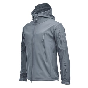 High Quality Mountaineering Waterproof Assault Suit Windbreaker Outdoor <b>Jacket</b> <b>Fleece</b> <b>Lined</b> 7 Pocket Soft Shell Warm Winter Coat - Product Image 4