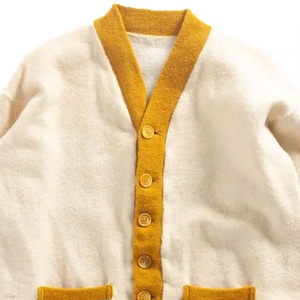 Cardigans en tricot pour femmes, col en V, avec logo personnalisé, cardigan en tricot pour femmes, col en V, manches longues - Product Image 2