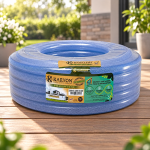 สายยางใส PVC ป้องกันรังสียูวี สำหรับรดน้ำสวน ขนาด 6-50 มม. สายถักเสริมแรง PVC ใส ทนทาน - Product Image 1