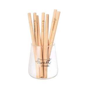 HOT TREND 2026 EXPAD Eco-Friendly Bamboo <b>Straws</b> Natural <b>Reusable</b> Disposable 100% Biodegradable 200mm 6mm Inner Diameter Drink - Product Image 3