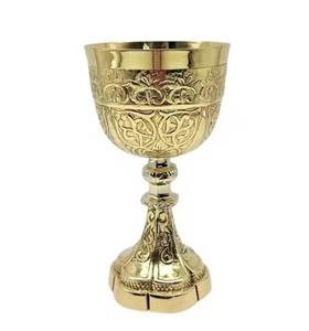 Flûtes à champagne et gobelets à vin en laiton antique, ensemble de verrerie pour usage quotidien et occasions spéciales, décoration de bar - Product Image 6