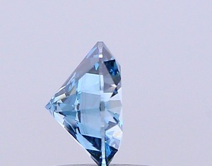Diamant CVD créé en laboratoire, taille ronde, couleur bleu vif fantaisie, clarté VS1, polissage excellent, qualité supérieure, pierre non montée pour bague. - Product Image 4