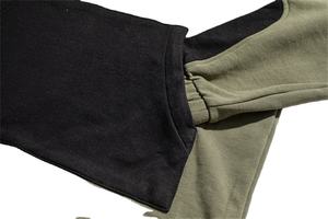 Jersey de retales personalizado para hombre y mujer, jersey de manga larga con bolsillo tipo canguro, de forro polar de poliéster, con capucha informal, venta al por mayor - Product Image 6