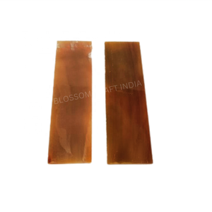 Collection de lunettes et de manches de couteau en corne de buffle écologique, style animal, en corne de bœuf véritable blanche - Product Image 3