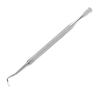 Pousse-cuticules double extrémité en acier inoxydable Flex Point, durable, pour les professionnels de la manucure et des services de pédicure en salon