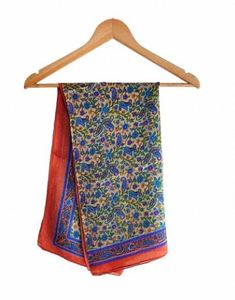 <b>Scarves</b> Floral Paisley Print Silk <b>Scarf</b> LightWeight Square For Neck Wrap Border Pattern By Exporter At Affordable Price <b>Scarf</b> - Product Image 1
