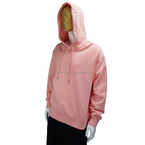 AG488T Vente en gros Pull à capuche lourd 100% coton Homme Logo brodé personnalisé 488Gsm Vente en gros de sweats à capuche en molleton français surdimensionnés - Product Image 1
