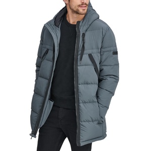 Mens Custom Logo Quilted Padded Hooded Waterproof Windproof Eco-Friendly Quick Dry Puffer Jacket Winter Insulated <b>Bubble</b> <b>Coat</b> - Product Image 3