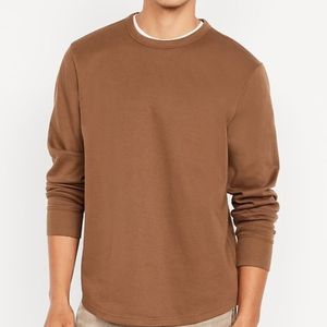 Camisetas deportivas de manga larga para hombre, 100% poliéster algodón, lisas, teñidas, informales, con logotipo personalizado, OEM ODM, corte regular. - Product Image 1
