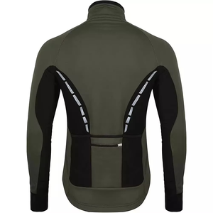 Chaqueta Térmica de Ciclismo para Hombre Geo Brothers Co, Cortavientos, Transpirable, Reflectante, con Capucha - Product Image 5