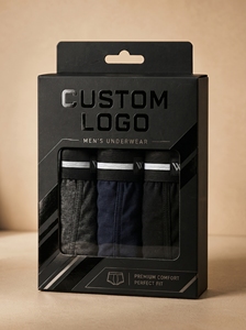 Custom Logo Men's Underwear Packaging <b>Box</b> – Premium <b>Gift</b> <b>Box</b> Set - Product Image 1