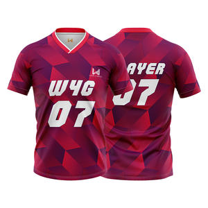 Camisetas de Fútbol para Hombre al por Mayor, Impresión por Transferencia de Calor, Secado Rápido, Transpirables, Manga Corta, Logotipo Personalizado, Camiseta de Club o Equipo - Product Image 4