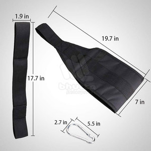 Sangles abdominales de haute qualité avec support de bras rembourré, légères et réglables en nylon/polyester pour des séances d'haltérophilie confortables - Product Image 3