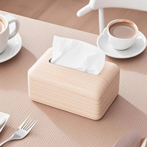 Boîte à mouchoirs en bois massif rétro de luxe, approuvée par les influenceurs, articles ménagers haut de gamme, design minimaliste en bois - Product Image 5