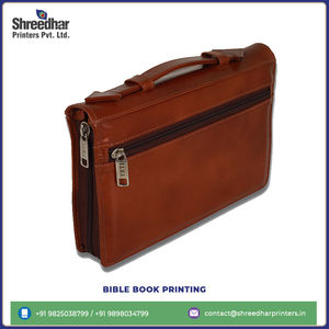 Service d'impression personnalisée de la Sainte Bible, couverture souple, reliure en cuir, fermeture éclair noire, impression offset pour les églises et les éditeurs - Product Image 3
