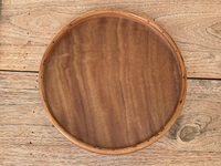 Plateau de service rectangulaire en bois de manguier vintage, fait main, taille personnalisée, poli, résistant au lave-vaisselle, vente en gros