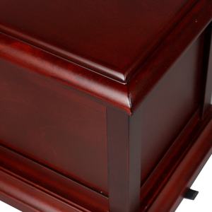 Burgundy Wooden Pet <b>Urn</b> Biodegradable Cremation Keepsake Casket for <b>Cats</b> Dogs Small Animals - Product Image 5