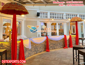 Parapluie d'entrée de mariage scintillant, décoration d'accueil de mariage colorée, parapluie d'entrée de mariage indien, parapluies Royaume-Uni - Product Image 6