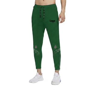 Pantalon de jogging noir pour homme, taille élastique, cordon de serrage, bande latérale, décontracté, fitness, logo sur la jambe droite, respirant, pour l'automne - Product Image 3