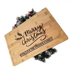 Planche à découper en bois artisanale décorative, impression personnalisée, légère, durable, planche à découper pour biscuits, collations, service, écologique - Product Image 1
