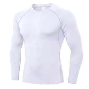 <b>Men</b> Sleeveless Rash Guard <b>Compression</b> <b>Shirt</b> Quick Dry 100% Polyester Black Long Sport Top UPF50+ 120g - Product Image 2