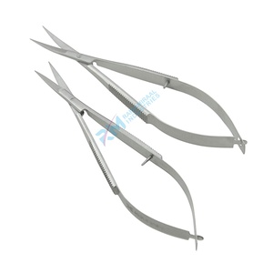 Ciseaux à cils et à sourcils RMI Silver Matt en acier inoxydable, ciseaux à ongles pour manucure, lame droite pointue, durables pour adultes - Product Image 2