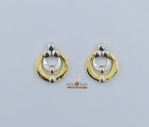 Clásicos Pendientes de Oro Amarillo Real de 22 Quilates para Mujer, Broches de Oro Puro de Primera Calidad, Adecuados para Uso Diario con un Diseño Atemporal - Product Image 2