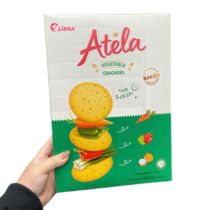 ATELA Craquelins aux légumes 342G Snack aux légumes croustillant doré Usine OEM - Product Image 2