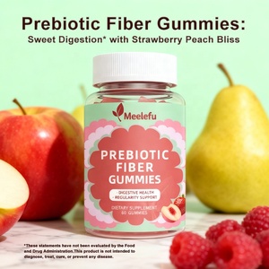Gummies de fibres probiotiques + prébiotiques OEM/ODM pour la santé intestinale quotidienne, complément alimentaire de soutien digestif avec probiotiques et fibres - Product Image 3