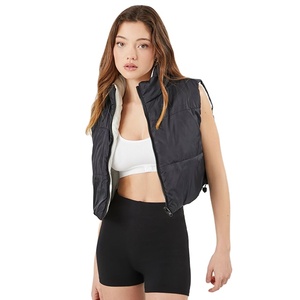 Chaqueta de invierno acolchada sin mangas para mujer, de punto transpirable con cremallera completa, novedad 2026, venta al por mayor OEM, gran éxito de ventas - Product Image 2