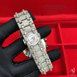 Reloj Mecánico Iced, Cronógrafo, Acero Inoxidable, Analógico, Tono Dorado, Bisel de Cristal, Brazalete, Joyería de Vestir - Product Image 4