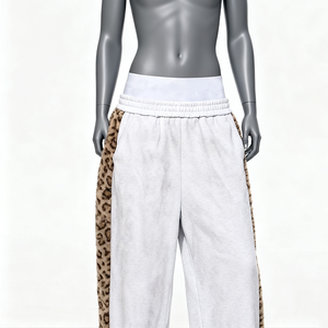 Breathable 100% Cotton Printed Tracksuit <b>Fur</b> Hooded Streetwear Set Winter Urban Fashion Oversized <b>Hoodie</b> Pants Outfit - Product Image 3