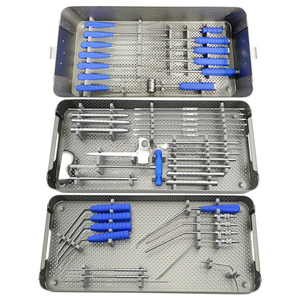 Ensemble d'instruments professionnels pour la chirurgie de la colonne vertébrale, la fixation orthopédique, la décompression, la fusion et les procédures chirurgicales générales - Product Image 1