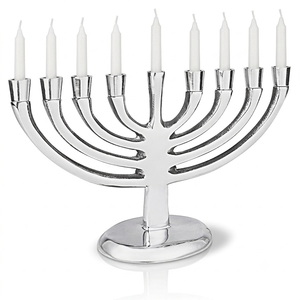 Ménorah de Hanouka, Hanukiah, Ménorah à 9 bougies, Porte-bougie juif, Décoration de Hanouka, Festival des Lumières, Judaica, Religieux - Product Image 2