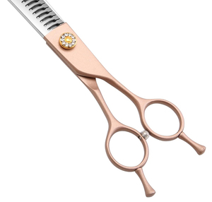 Professional Portable Luxury Simple Curved Chunker <b>Dog</b> Grooming <b>Scissors</b> Thinning Shears Stainless Steel - Product Image 4