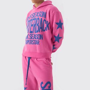 Custom <b>Hooded</b> Acid Wash Tracksuit Set 2 Piece Printed Sweatpants Unisex Casual Outfit Custom Logo Streetwear Wholesale Tracksuit - Product Image 6