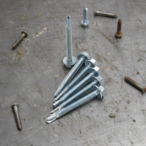 สกรูเจาะยึดหัวหกเหลี่ยมแบบพรีเมียม (เมตริก/นิ้ว) ชุบสังกะสี เกรด 8 สำหรับงานหนัก ทนทานต่อการกัดกร่อน เกลียวหยาบลึก - Product Image 1