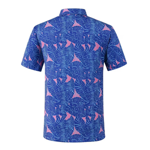 เสื้อโปโลกอล์ฟพิมพ์ลายแบบซับลิเมชั่น ลดราคาพิเศษ แขนสั้น ผลิตจากโพลีเอสเตอร์ ทรงเข้ารูป พร้อมออกแบบลายพิมพ์ตามสั่ง - Product Image 2