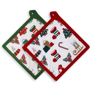 Hermoso diseño navideño impreso, portavasos de colores brillantes, 100% OEM, el portavasos de cocina más vendido al precio más bajo. - Product Image 6
