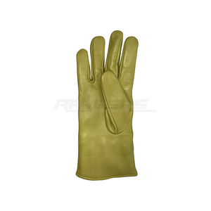 Yellow Winter <b>Gloves</b> <b>Fur</b> Lined Sheepskin Leather Full Finger Warm Outdoor Fashion Custom Leather <b>Gloves</b> - Product Image 5