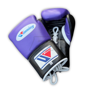 Gants de combat haut de gamme personnalisables en cuir de vachette, pour boxe professionnelle, avec fermeture auto-agrippante et lacets, équipement d'entraînement, fournisseur en gros - Product Image 3