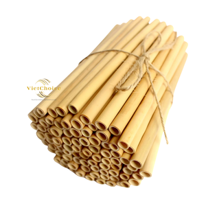 หลอดดูดน้ำไม้ไผ่ธรรมชาติ ราคาแข่งขัน 500 ชิ้น ขนาด 200 มม. รับผลิตตามแบบ พร้อมโลโก้ OEM/ODM ยี่ห้อ Phoebe รุ่นรักษ์โลก ใช้แล้วทิ้ง - Product Image 2