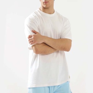 Chemise à manches courtes pour homme, de haute qualité, nouvelle collection été, décontractée, couleur unie, tricotée, 100% coton, respirante, coupe ample - Product Image 2