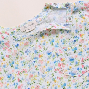 Camisetas de bebé con estampado floral de Primavera de gran tamaño de muselina orgánica de calidad superior para recién nacidos y bebés - Product Image 3