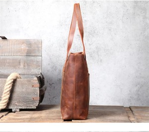 Sacs à main en cuir véritable de luxe pour femmes, de grande taille, de marque célèbre, sacs fourre-tout personnalisés avec fermeture à glissière, faits à la main LTB-0211 - Product Image 4