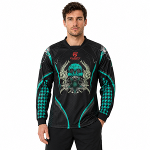 Camiseta de Paintball Sublimada Personalizada, Manga Larga, Transpirable, Táctica, con Protección Acolchada, Ropa Deportiva para Equipos al Aire Libre - Product Image 3