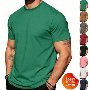 T-shirts unis en gros 2026 – Personnalisation avec logo imprimé, design par sublimation, t-shirts vierges grande taille pour hommes - Product Image 1