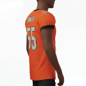 Ensemble d'uniformes de football américain 100 % polyester respirant, vêtements de sport durables pour l'entraînement et les matchs, tenue personnalisée pour la performance d'équipe - Product Image 5